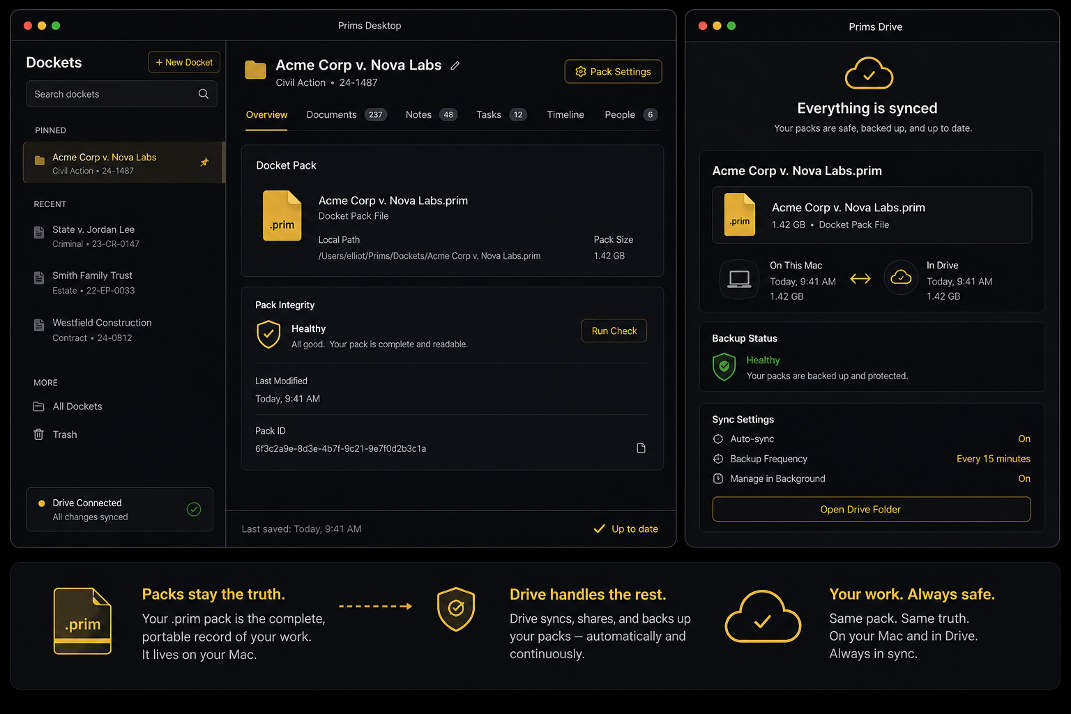 Desktop and Drive sync