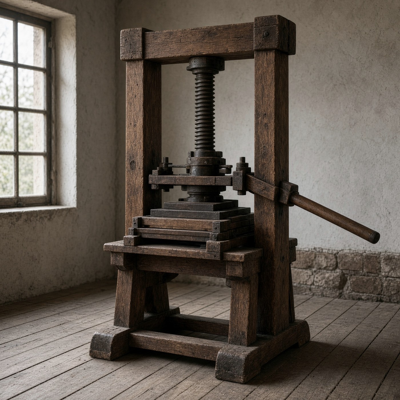 A single printing press.